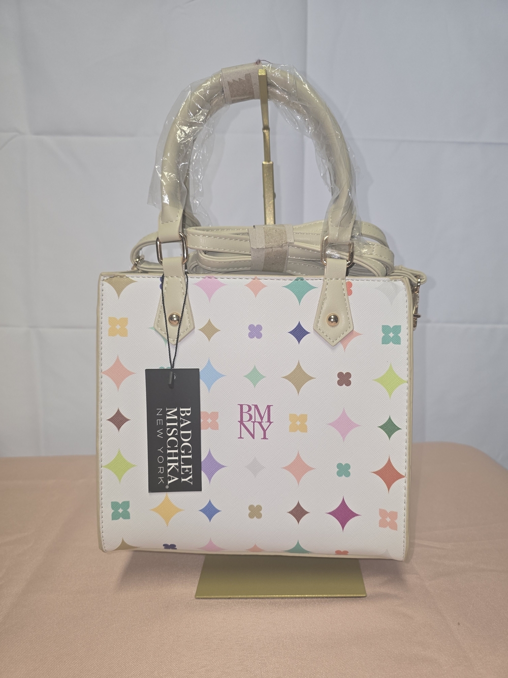 Brand New NWT Badgley Mischka Demi Petite Satchel – Multicolor Magic!